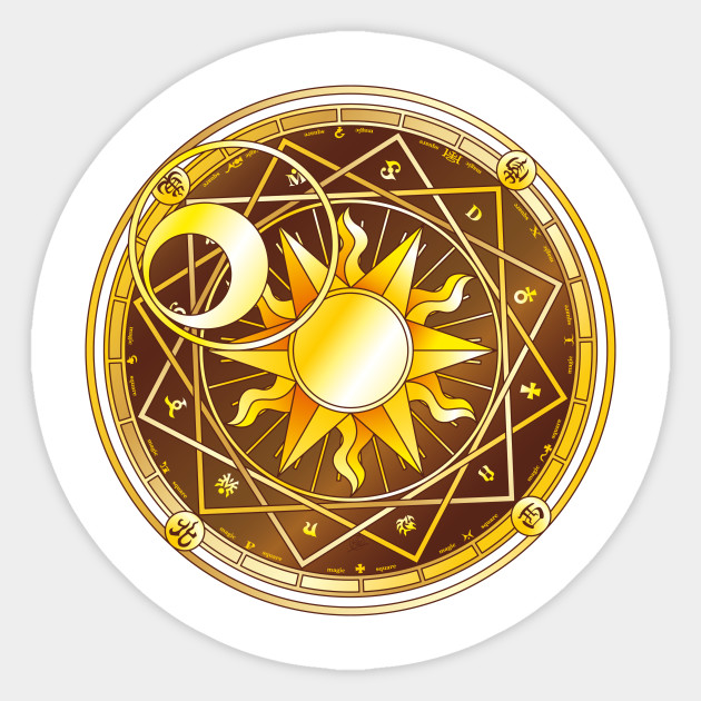 Wallpaper Cardcaptor Sakura Clow Card Back Clamp Sticker Teepublic Free