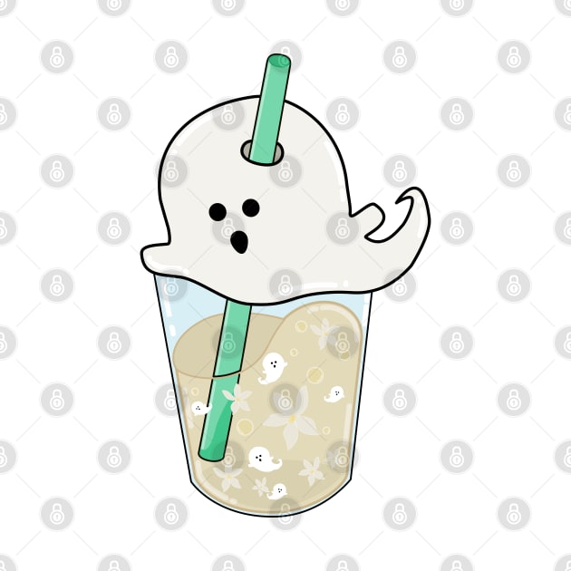 Vanilla bean frappuccino, ghost by My Bright Ink