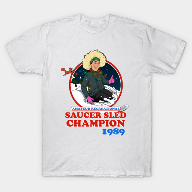 Saucer Sled Champion - Christmas Vacation - T-Shirt