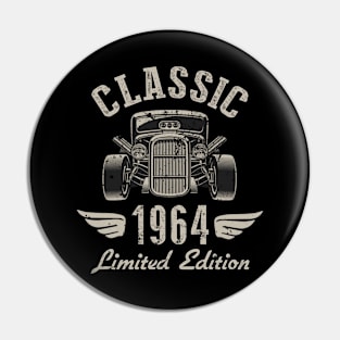 58 Year Old Gift Classic 1964 Limited Edition 58th Birthday Pin