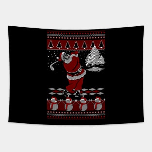 Golf Ugly Christmas Tapestry