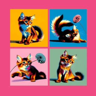 Somali Pop Art - Cute Kitties T-Shirt