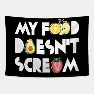 My Food doesn't scream Vegan Tapestry