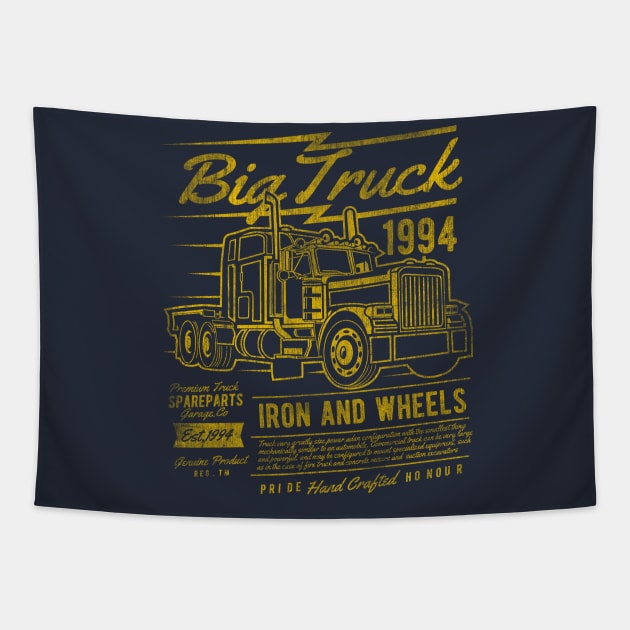 Big Truck Tapestry by DesignedByFreaks