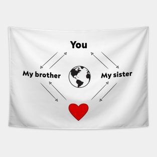 My Brother My Sister Tapestry