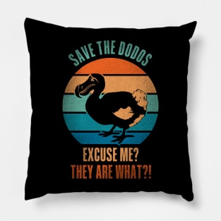 SAVE the DODOS Pillow