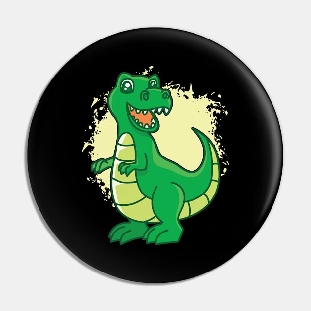 Children Dino I Kids I Dinosaur Pin by Shirtjaeger