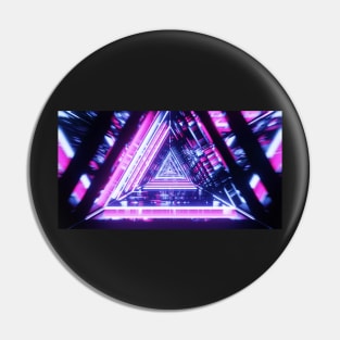 Futuristic triangles Pin