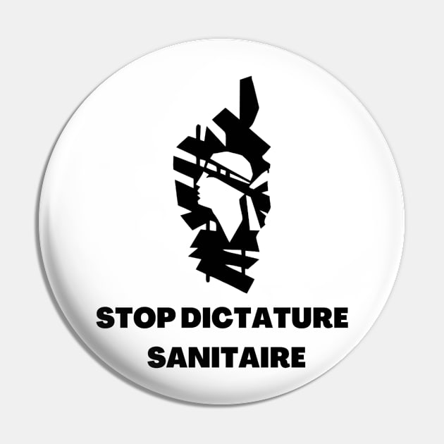 Stop dictature sanitaire drapeau Corse Pin by JulieVie Design