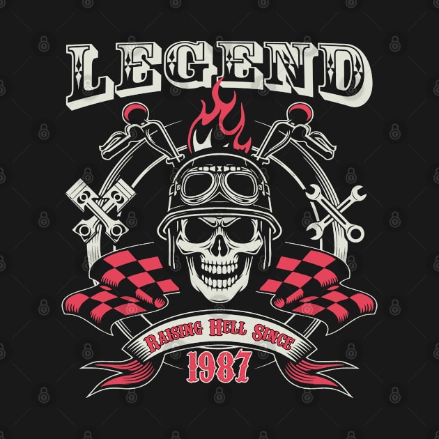 36th Birthday - Legend Raising Hell Since 1987 by Kudostees