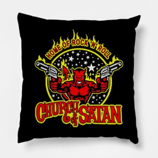 Church Of Satan - Home of Rock 'N' Roll (Colour) Pillow