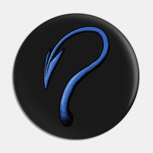Demon Tail (blue) Pin