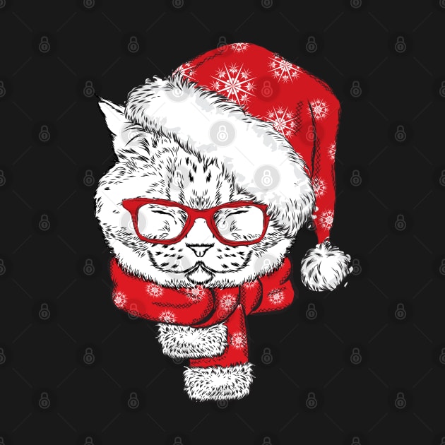 Christmas cat by sharukhdesign