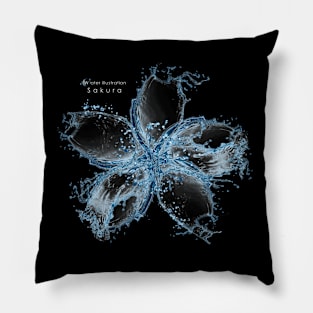 Water illustration “Sakura“ Pillow