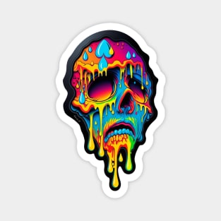 Colorful melting Face design #7 Magnet