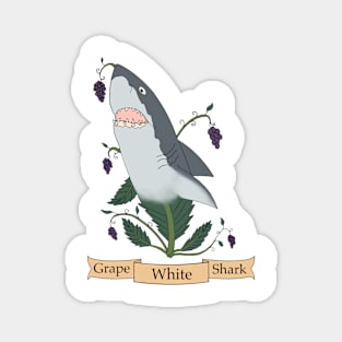 Grape White Shark Magnet