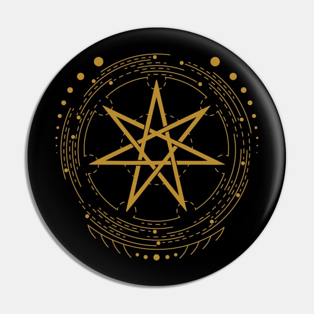 Faery Star | Setogram | Pagan Symbol Pin by CelestialStudio