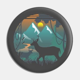 deer life Pin