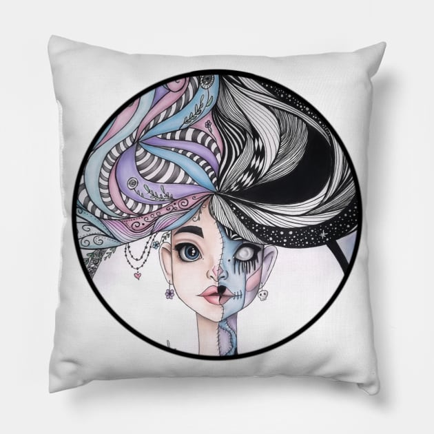 Duality Pillow by Prettielilpixie