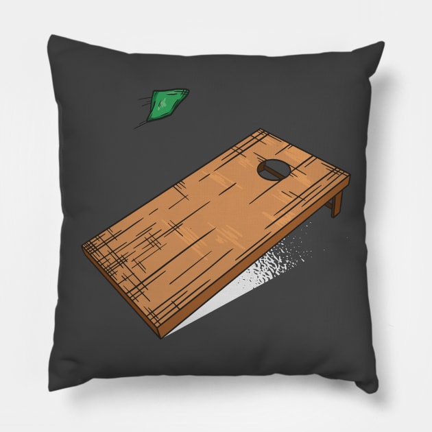 Cornhole Craze: The Ultimate Way to Score Big Fun! Pillow by Life2LiveDesign