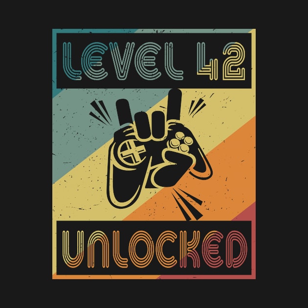 Level 42 Unlocked Video Gamer 42th Birthday by Sun68