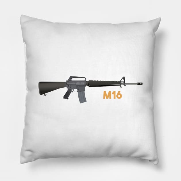 M16 Rifle Pillow by NorseTech