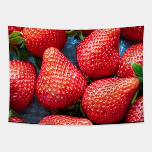 Fresh healthy strawberries, Fruit background Tapestry