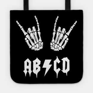 ABCD Rock & Roll Skeleton Tote