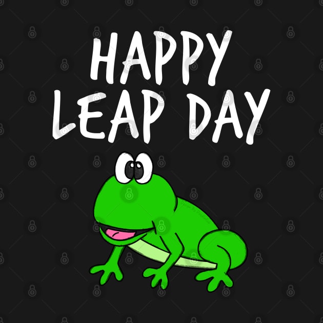 Happy Leap Day Frog 29 Feb 2024 by doodlerob