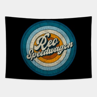 REO Speedwagon - Retro Circle Vintage Tapestry