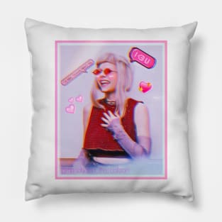 Pink Hearts Aurora Pillow