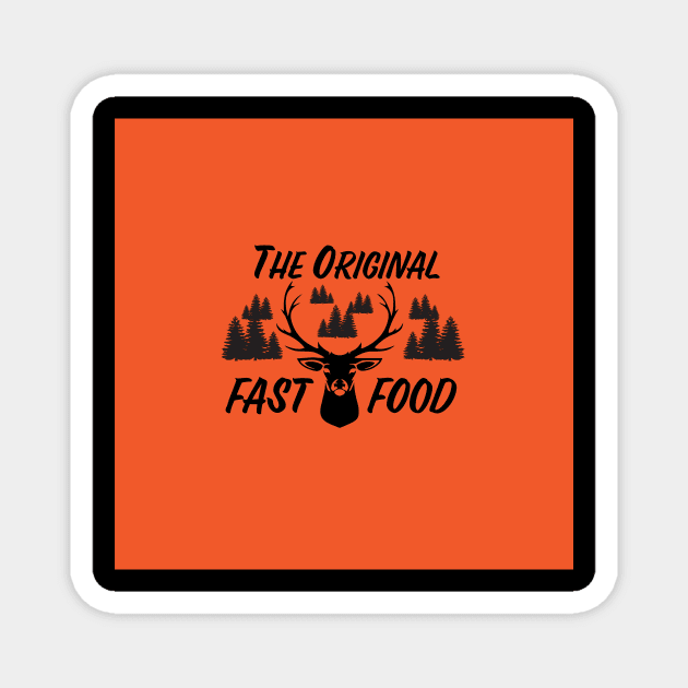 The Original Fast Food (Orange) Magnet by Saltee Nuts Designs