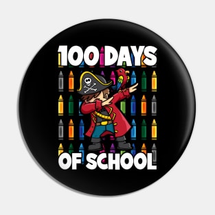 100 Days of School Dabbing Pirate Pin