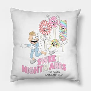 Sweet Nightmares "No Candy After Bedtime!" (color) Pillow