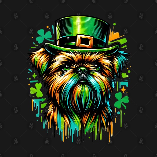 Brussels Griffon Celebrates Vibrant Saint Patrick's Day by ArtRUs