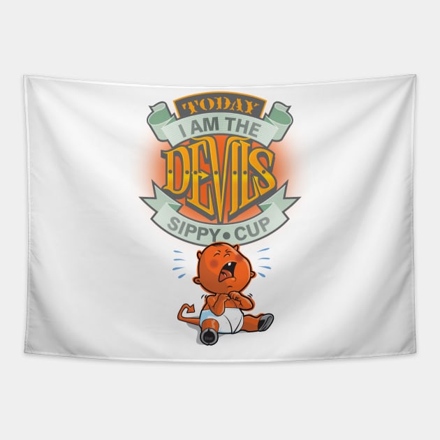 Devil's Sippy Cup Tapestry by GuyParsons