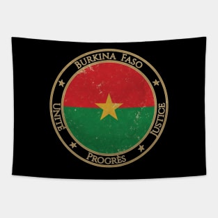 Vintage Burkina Faso Africa African Flag Tapestry