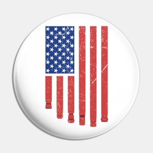 American Truck Driver USA Flag Pin