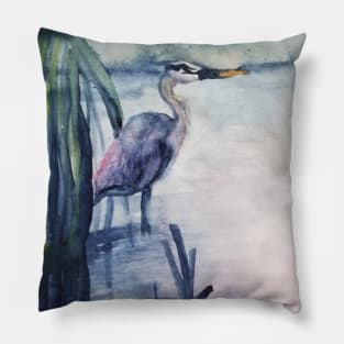 Blue heron Pillow