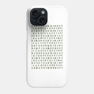 Sage green polkadot pattern Phone Case