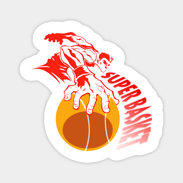 basket ball Magnet by DragonBallART