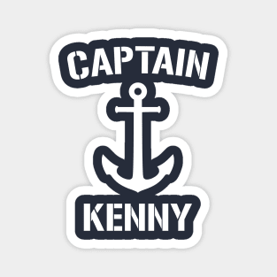 Nautical Captain Kenny Personalized Boat Anchor Magnet