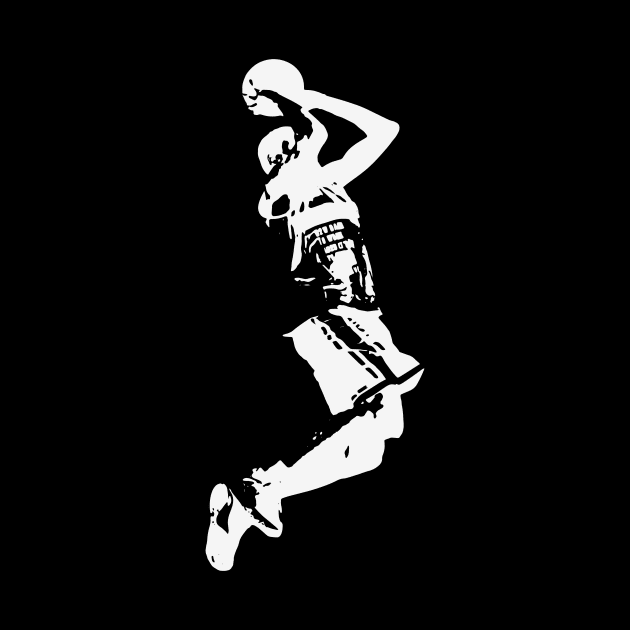 Basketball Player Slam Dunk by Foxxy Merch