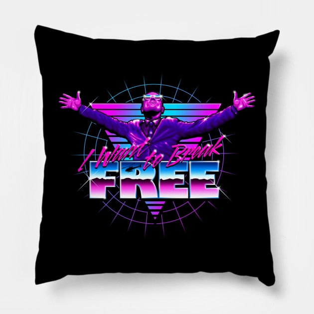 I Want to Break Free! Pillow by GEEKsomniac