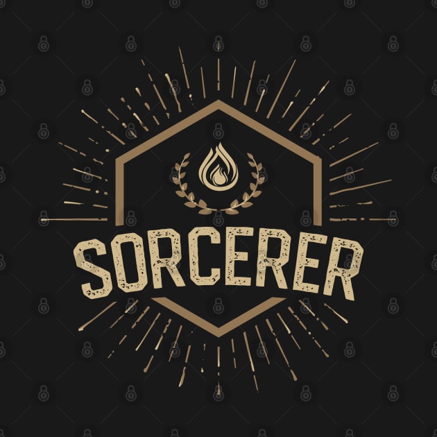 Sorcerer Character Class Tabletop Roleplaying RPG Gaming Addict by dungeonarmory