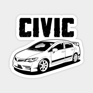 Civic FD2 (white) Magnet