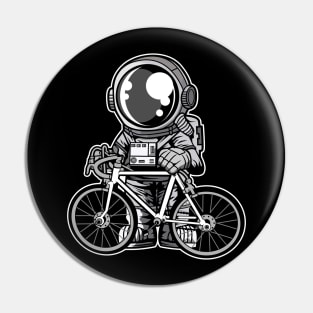 Astronaut Bicycle Pin