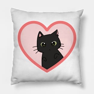 Cat in my heart Pillow