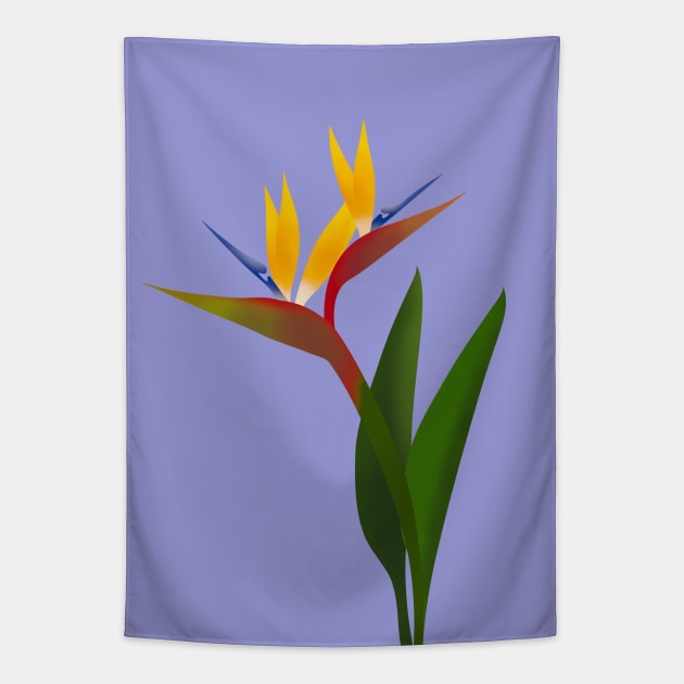 Bird of Paradise Tapestry by CorrieMick