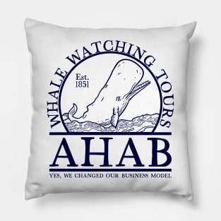 Ahab Whale Watch (Lineal) Pillow